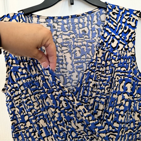 CHARTER CLUB SLEEVELESS FAUX WRAP DRESS. FLOWY AND LIGHTWEIGHT. LIKE NEW! EUC - Picture 5 of 15